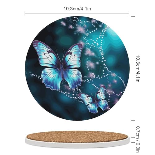Dessous de verre papillon en céramique parfaits pour vos cafés en terrasse et apéritifs
