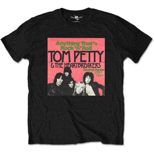 Rock Off Tom Petty & The Heartbreakers 'Anything' (Noir) T-shirt unisexe Ă manches courtes, Noir , M