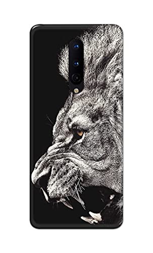 Image of Roaring Lion Hard Back Case Cover for OnePlus 8 (6.55 inch) Back Cover -(J5) VNS2225