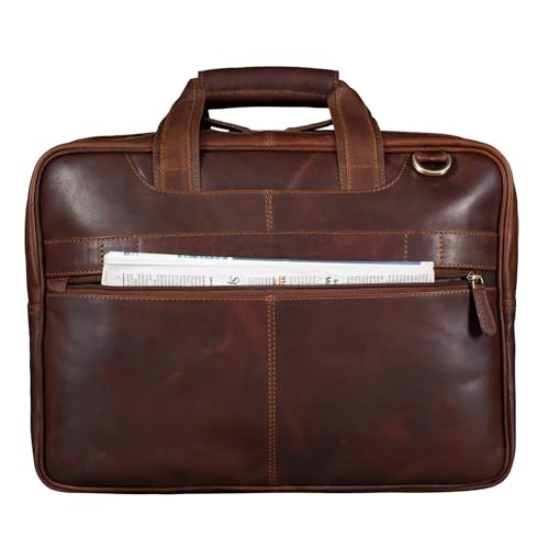 Mallette porte-documents cuir robuste pour transporter un PC portable