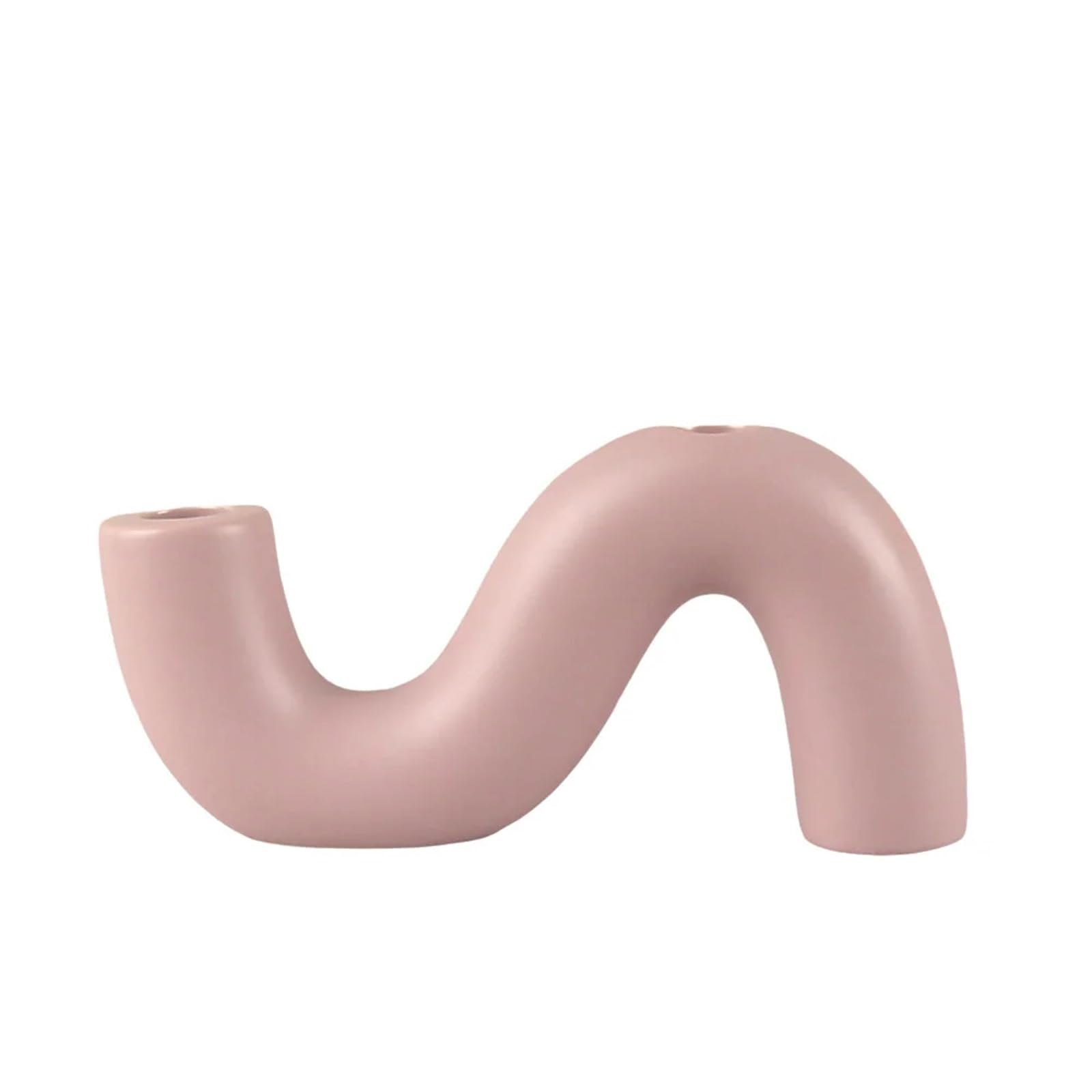1Pcs Classical Heavy Ceramic Candlestick, Candle Holders Creative Shapes, Home Incense Wedding Table Decoration for Candle(Size5)
