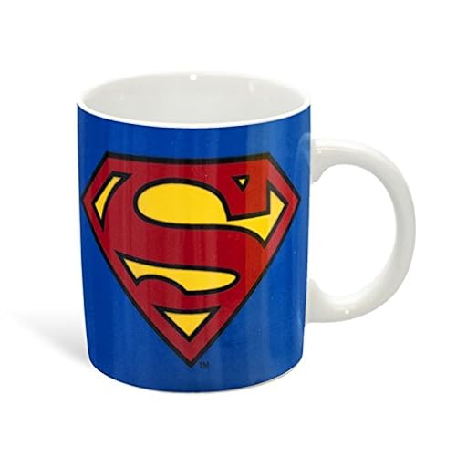 Superman Copa Logoshirt, de los tebeos de DC, Taza de café Azul con Licencia Original del diseño | Ya disponible en tu tienda friki favorita! En mundofriki.es!