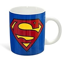 Superman Copa Logoshirt, de los tebeos de DC, Taza de café Azul