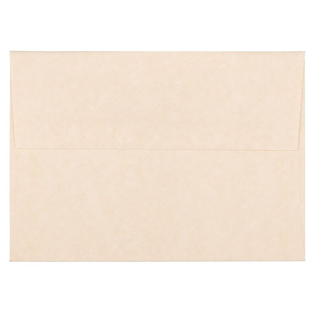 JAM PAPER A6 Zaproszenie Koperty pergaminowe - 4 3/4 x 6 1/2 - Naturalnie z recyklingu - 50 szt