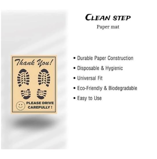 Image of HOMNIX Disposable Paper Car Floor Mats | Universal Foot Mat Sheets for Cars, SUVs, Trucks & Scooters | Brown Protective Automotive Floor Cover for Service, Rental & Detailing Use | Pack of 150