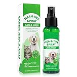 Advanced Flea & Tick Repellent Spray for Cats, Dogs & Ferrets – Natural Plant-Based Formula – Helps Deter Fleas and Ticks treatment on spot– Easy Spray Application Pet Friendly Suitable from 8 Weeks
