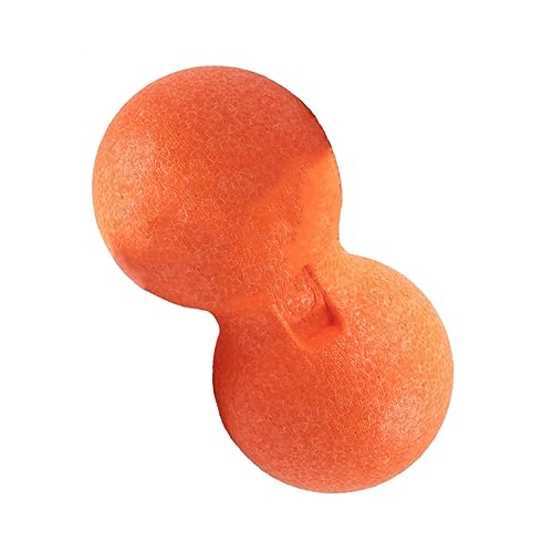 FOMIYES 1pc Peanut Massage Ball Double Massage Roller Peanut Deep Tissue Massager Massage Roller Ball Myofascial Double Massage Ball Mobility Ball Epp Orange