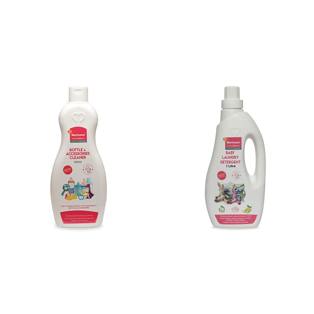 Morisons Baby Dreams Bottle & Accessories Cleaner 500ml & Morisons Baby Dreams Baby Laundry Detergent - 1 Lt-image-22