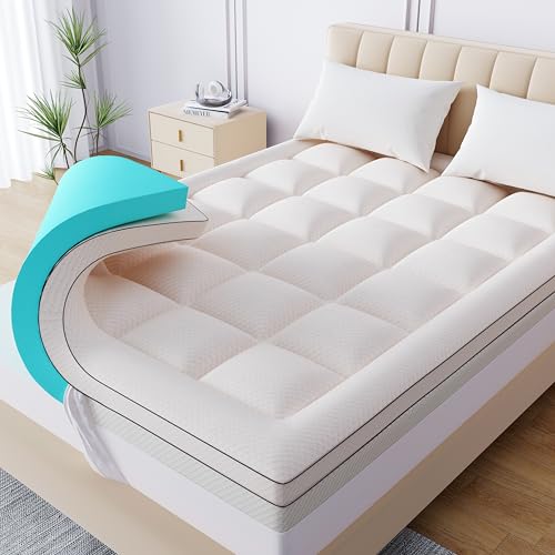 Bivetly Memory Foam Mattress Topper California King 3 Inch