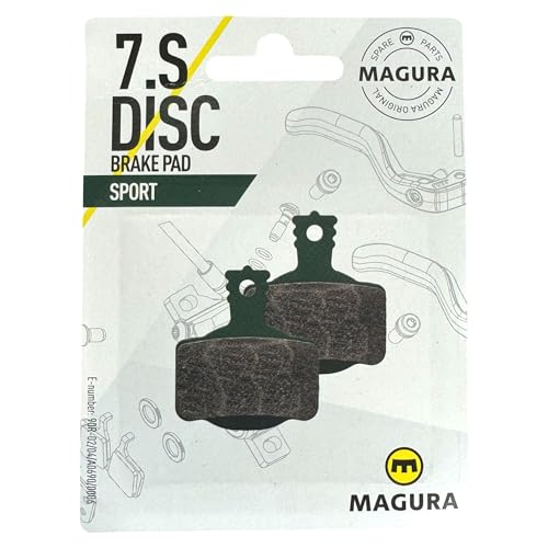 Magura MT Original Fahrrad Hydraulische Scheibenbremsen Ersatz Disc Bremsbeläge MT 2 4 8 Trail I Brake Pads I MTB I Ebike I Tour I (7.S (2 Kolben) Grün Sport)