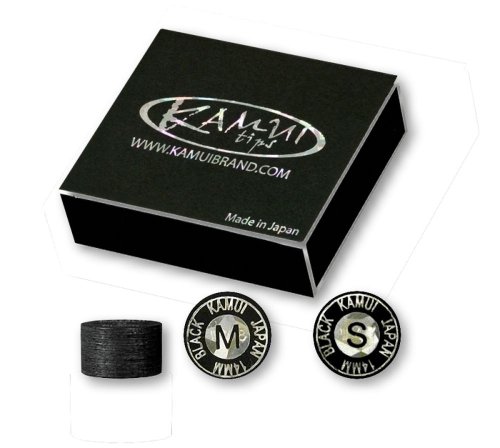 Kamui Black Mehrschicht Klebleder, Billard Queue Leder, 13mm, Typ:13 mm. weich. langsam Cover