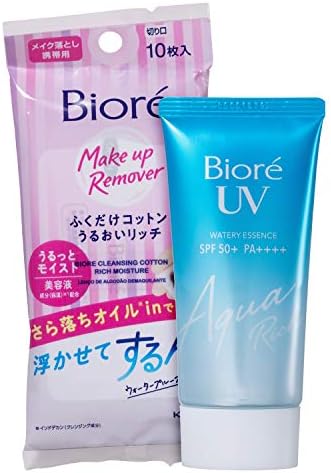 Kit Bioré Aqua Rich FPS 50 + Make Up Remover (2 Produtos)
