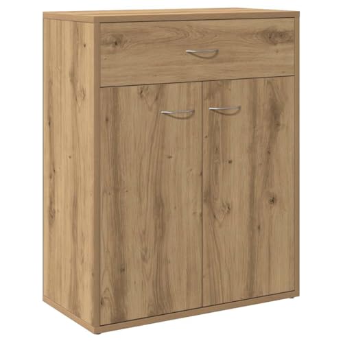 vidaXL Credenza Rovere Artigianale 60x30x75 cm in Legno Multistrato, credenza in Legno, armadietto Laterale, armadietto, armadietto in Legno