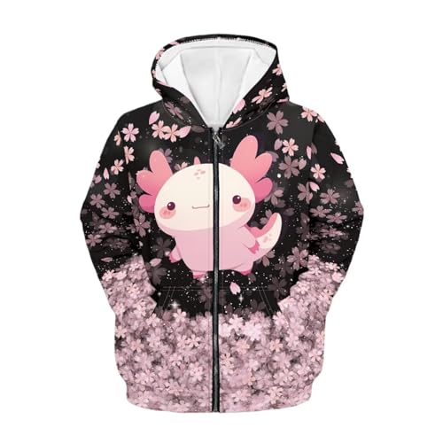 POLERO Girls Zip Up Hoodies 4-16 Years Kids Hooded Sweatshirt with Pockets Long Sleeve Fall Jackets3