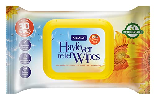 NUAGE ® HAYFEVER RELIEF WIPES, RESEALABLE PACK