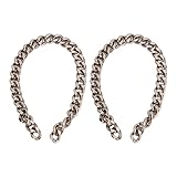 Baxnore Cadenas de cobre para manualidades, 10 metros, cadena artesanal de Metal oxidado para hacer joyas, collares, pulseras, Material duradero de primera calidad (Plata)