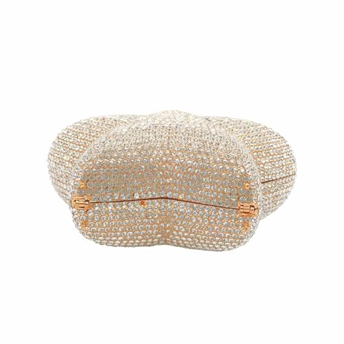 Image of Women Rhinestone Star Shape Clutch Purse Unique Crystal Evening Bag Luxury Chain Handbag for Wedding Cocktail Party | Rhinestone