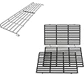 QuliMetal Stainless Steel Grill Warming Rack and 18.7" Cooking Grates for Weber Genesis II 400 and Genesis II LX 400 Series Gas Grills