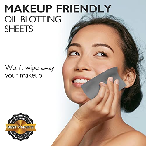 Natural Blotting Paper for Oily Skin with Bamboo Charcoal 25 Larger