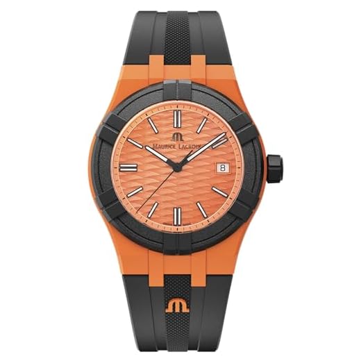 Maurice Lacroix AIKON #Tide Orange Black 40mm Reloj de cuarzo suizo AI2008-50050-300-0