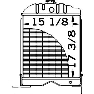Massey Ferguson Tractor Radiator Part No: 186733M91, WN-186733M91, AR7019, 219775