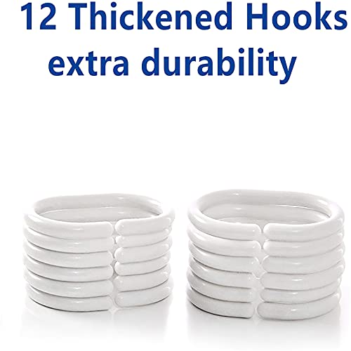 Fgolphd Duschvorhang 180x200 180x180 Fische Strand Bunt Badezimmerteppich 4-teiliges Set, Shower Curtains Machen Sie Ihr Badezimmer lebendiger (180 x 180 cm,5) – Bild 7