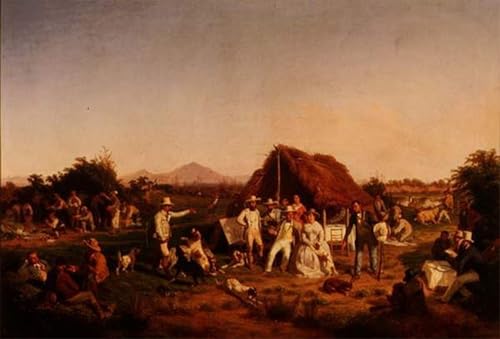 Tableau la partie de chasse de Ferdinand II Palizzi impression d'art sur toile 60x90cm