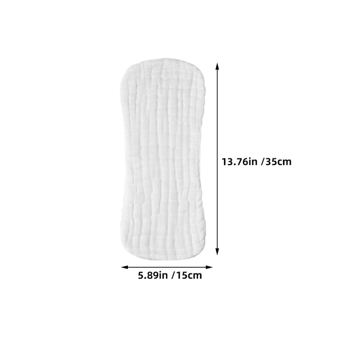 BCOATH 5pcs Newborn Muslin Diapers Washcloths Reusable Dog Diaper White Burp Cloths Baby Diaper Covers Absorbent