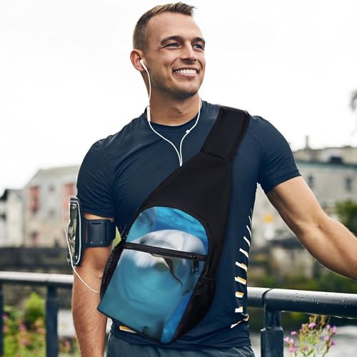 Mochila tipo cruzada pequeña unisex Dolphin miniatura 6