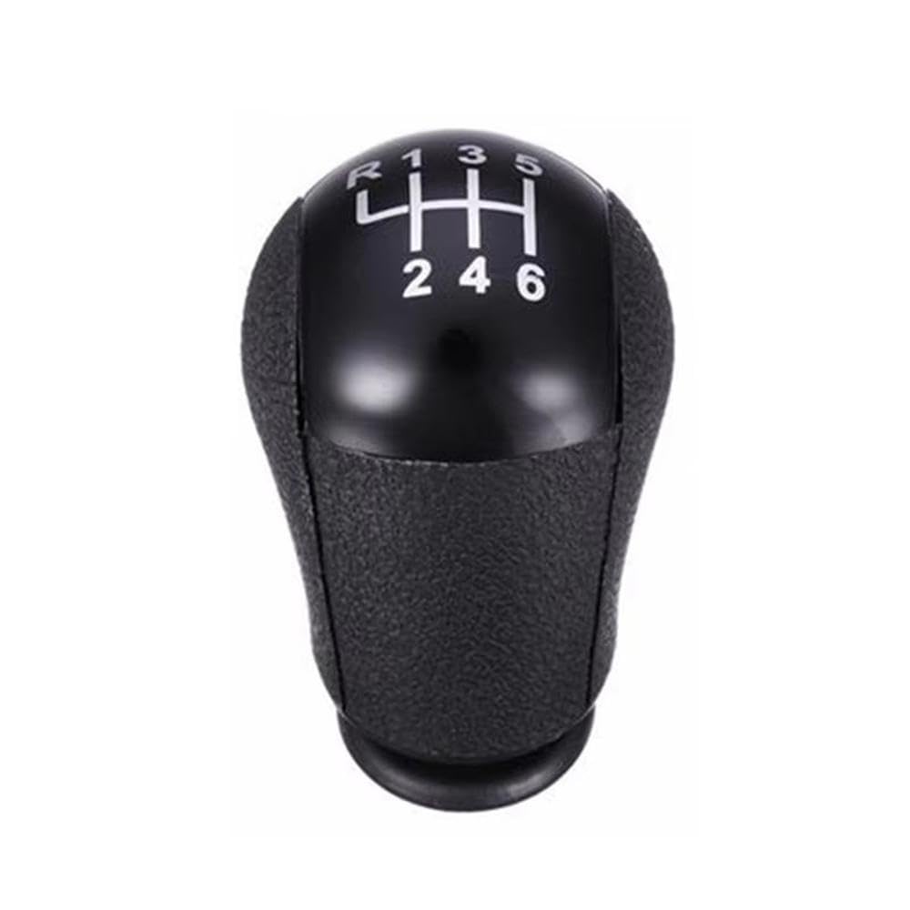 YDXHERTA 5 6Speed Gear Shift Knob for Fiesta MK6 for Focus for Mondeo MK3 for Transit for Galaxy S-MAX C-MAX for Mustang Auto Parts(6-Speed Black)