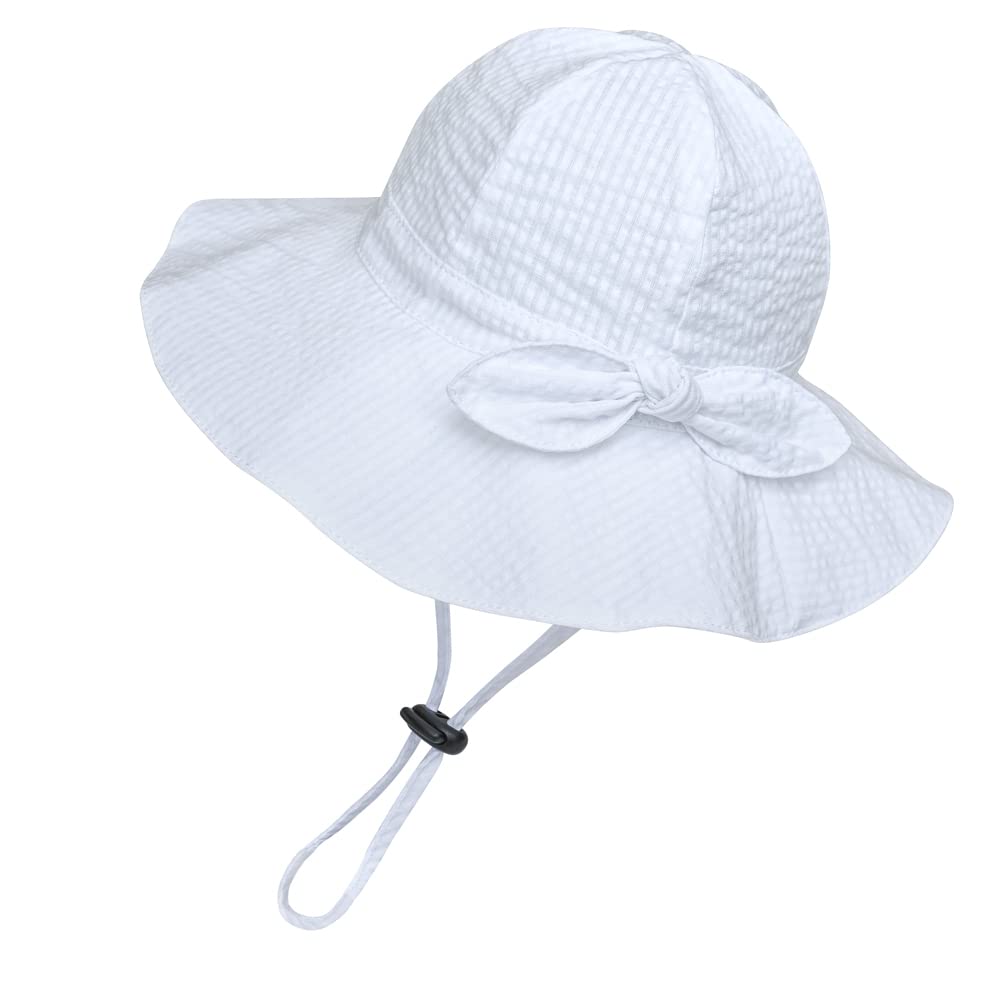 jerague Toddler Kids Baby Girl Breathable Sun Hat Cotton Foldable 50+ SPF Protective