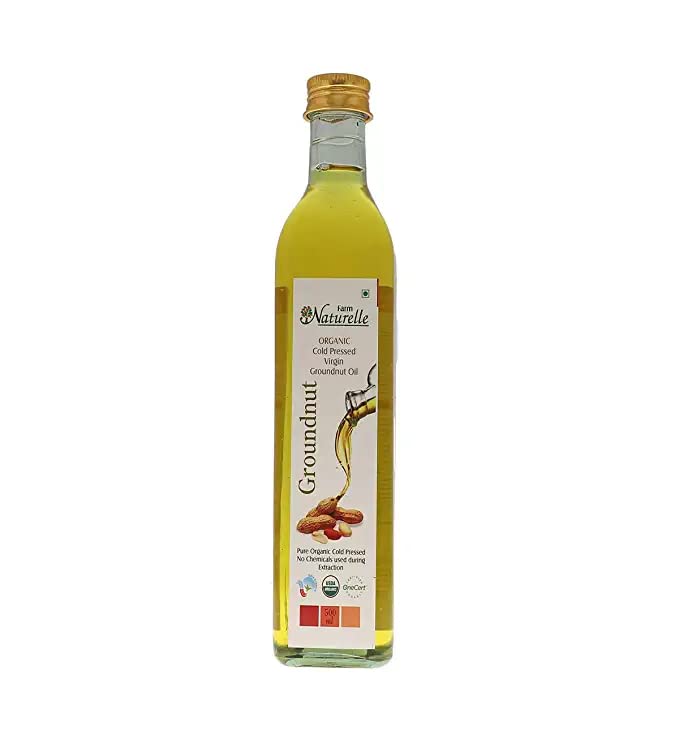 Farm Naturelle Organic Ghani Cold Pressed Virgin Groundnut/Peanut Oil