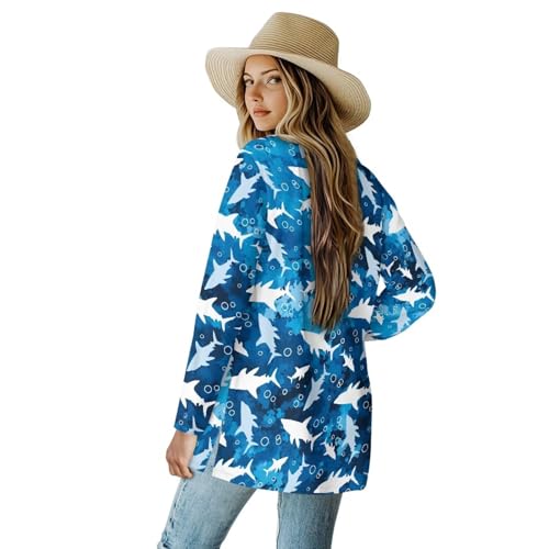 Image of Womens Open Fron Cardigan Sweaters Long Sleeve Tops Daily Coats