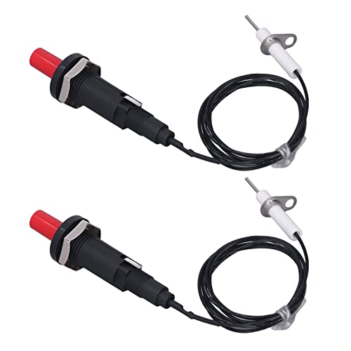 Allumeur Piézo-électrique Push Botton, Kit D'allumage de Remplacement pour Gril à Gaz pour Briquet de Cuisine en Céramique pour Grils à Gaz, Allume-feu à Bouton-poussoir
