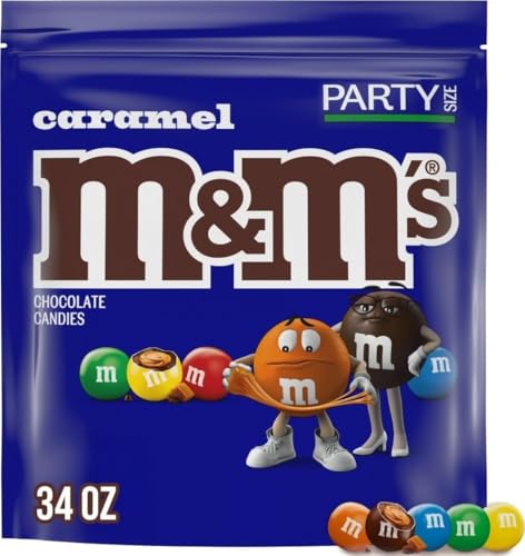 M&M'S Caramel Milk Chocolate Candy Bulk Pack...
