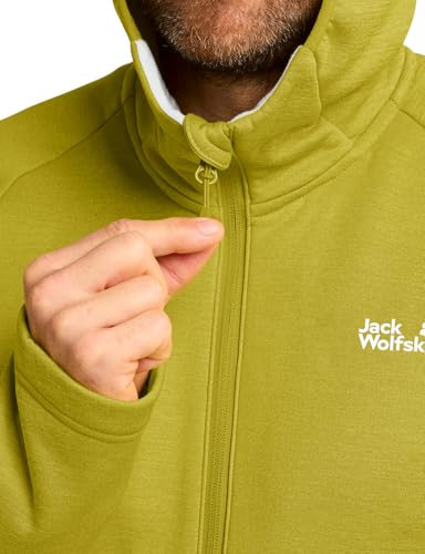 Jack Wolfskin Herren Peak District Hooded Fz M, Chartreuse, XL EU – Ansicht 6