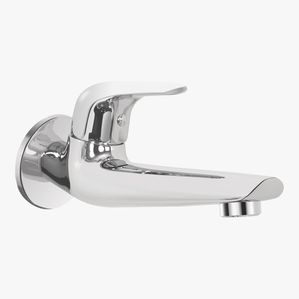 Kerovit Slope KB1311033 Brass Long Body Bib Tap with Wall Flange