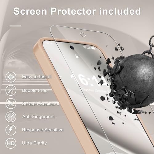 Image of for Google Pixel 10a Case, Matte Magnetic Phone Cover [with 1 Screen Protector] [Support for MagSafe] [Shockproof Military Grade Protection] Translucent Frosted Back, Coral Pink