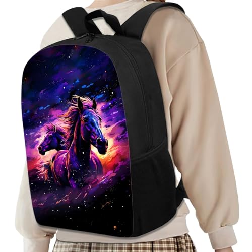 TODIYADDU Friendly Horse 1St Grade Backpack for Boys Girls Bookbag with Lunch Box Water Bottle Sleeves and Lightweight Pencil Holder 4 in 1 School Bag Back Packs for Daily Life/Gifts2