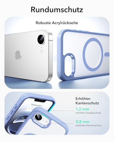 ESR Classic Hybrid für iPhone 17e/16e Hülle, Matt Hellblau – Ansicht 3