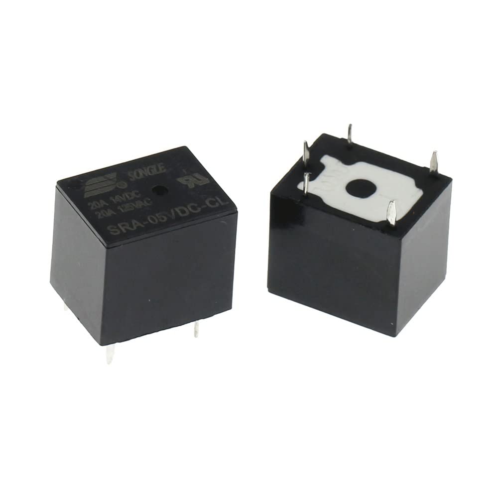 Relais de puissance CC 5V SRA-05VDC-CL type carte PCB à 5 broches pour l'automobile