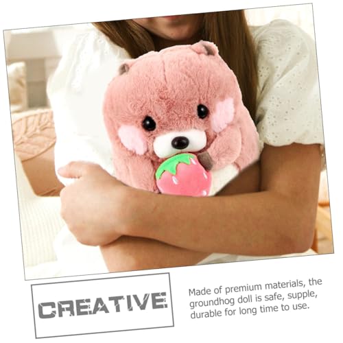 Doudou marmotte pour bébé douceur douce et résistante