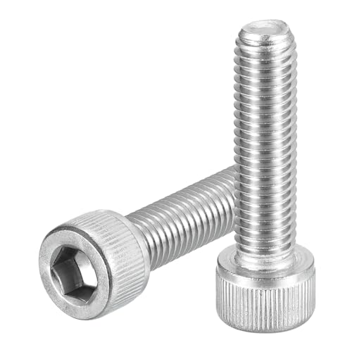 QUARKZMAN 6 Stück M10-1.5x45 Zylinderschrauben mit Innensechskant, 304 Edelstahl Innensechskantschraube für Rennrad, Mountainbike, Auto, Motorrad
