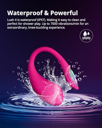 Image of LOVENSE Lush 4 Remote Control Wearable G-spot Egg Vibrator for Women+LOVENSE Domi 2 Wand Massager Classic Vibrator for Women, Couples