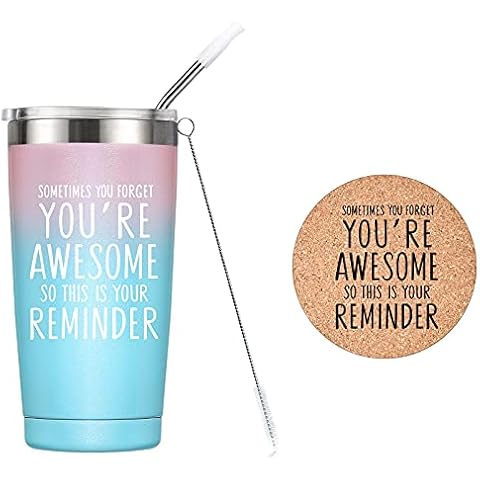 MASGALACC Inspirational Gifts for Women - Birthday Gifts, Office Gifts, Thank You Gifts for Women, Mom, Wife, Sister, Best Friend, Her, Coworker, Employee - 20 Oz Insulated Tumbler Cover
