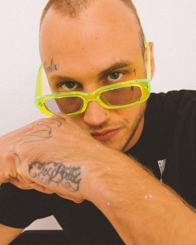 Rectangle Sunglasses for Women Men Vintage Square 90s Sunglasses Trendy Square Glasses3