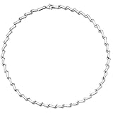 KLASSISCHES DESIGN: Dieses zeitlose Collier aus reinem 925 Sterling Silber besticht durch sein schlichtes und cleanes Design. Die einzelnen, minimalistisch entworfenen Kettenglieder sind abwechselnd glänzend und mattiert gearbeitet, sodass das Collier eine dezente Raffinesse erhält. Das Wechselspiel der Oberflächen verleiht dem Collier zudem eine moderne Note.