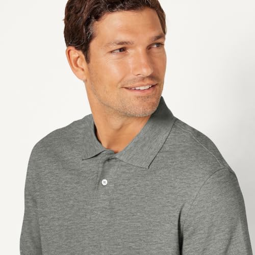 Image of Amazon Essentials Men's Regular-Fit Short Sleeve Cotton Pique Polo Shirt (Available in Big & Tall)