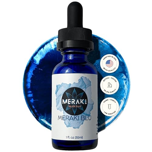 Meraki Blu USP Grade Methylene Blue Solution Third-Party Tested 1% Liquid Formula High Purity Blue Formula 30ml Glass Dropper Bottle