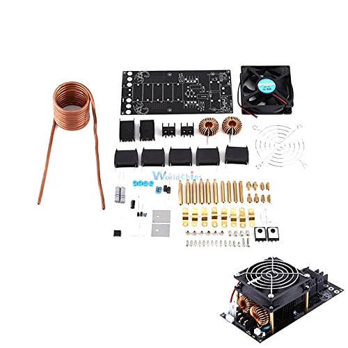 DC 12-36V 1000W 20A ZVS Tesla Coil Induction Heating Board Module Heater Cooling Fan DIY Kit